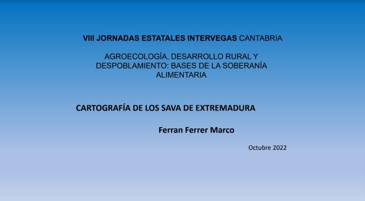 Protección de Suelos Sixto Herrera VIII Encuentro Estatal de Intervegas Cantabria 2022